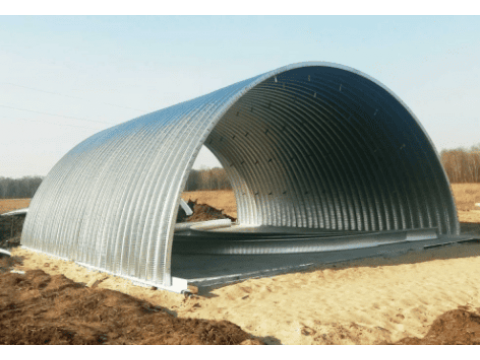 Ангары из бескаркасных арочных панелей