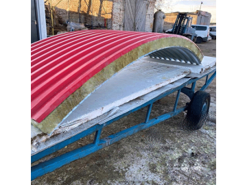 Арочная сэндвич панель