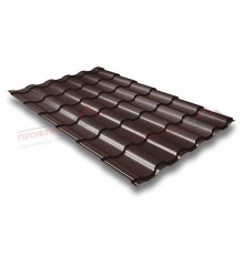 Металлочерепица кредо 0,45 Drap RAL 8017 шоколад
