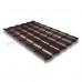 Металлочерепица кредо 0,5 GreenСoat Pural Matt RR 887 шоколадно-коричневый (RAL 8017 шоколад)