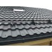 Металлочерепица модульная квинта Uno c 3D резом 0,5 Rooftop Matte RAL 7016 антрацитово-серый
