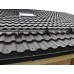 Металлочерепица модульная квинта Uno c 3D резом 0,5 Rooftop Matte RAL 9005 черный