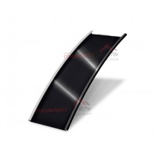 Арочный фальц гладкий 550-0,5 Velur20 RAL 9005