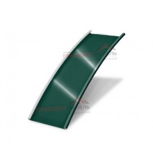 Арочный фальц гладкий 550-0,5 Velur20 RAL 6005