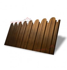 Профнастил фигурный С10 - 0,4 Окрас - В, Print Premium Golden Wood