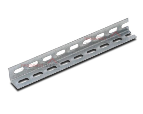 L-профиль перфорированный К242 2,0-60x40x2000 мм, оцинкованный