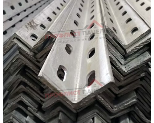 L-профиль перфорированный К237 2,5-50x36x2000 мм, из нержавеющей стали