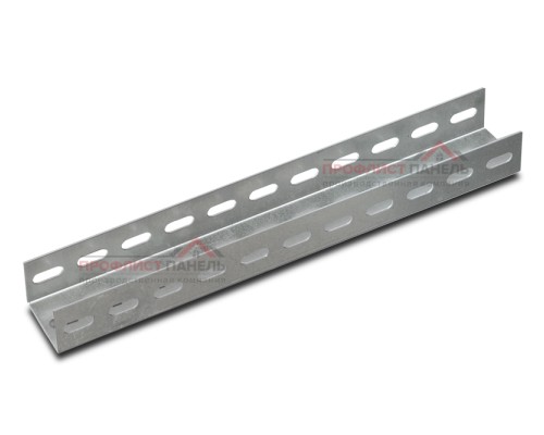 П-профиль перфорированный К235 1,5-60x32x3000 мм, оцинкованный