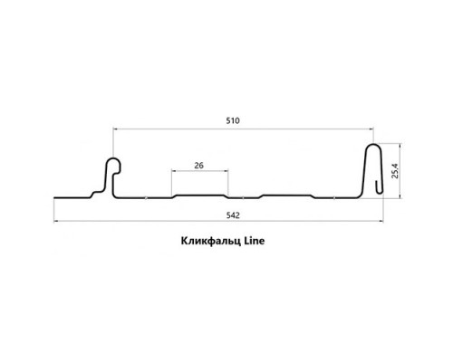 Кликфальц Line 0,5 Satin с пленкой на замках RAL 7016 антрацитово-серый