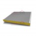 Акустическая стеновая сэндвич-панель из минеральной ваты, ширина 1000 мм, толщина 150 мм, 0.5/0.5, RAL7035