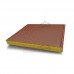 Акустическая стеновая сэндвич-панель из минеральной ваты, ширина 1200 мм, толщина 120 мм, 0.5/0.5, RAL8004
