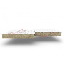 Двухслойные сэндвич-панели из минеральной ваты, ширина 1000 мм, толщина 30 мм, 0.5, RAL9003
