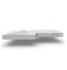 Двухслойные сэндвич-панели из пенополистирола, ширина 1200 мм, толщина 80 мм, 0.5, RAL 9002