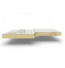Двухслойные сэндвич-панели из пенополиуретана, ширина 1000 мм, толщина 40 мм, 0.5, RAL9002