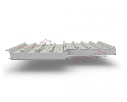 Кровельные сэндвич-панели из пенополистирола, ширина 1200 мм, толщина 250 мм, 0.5/0.5, RAL7035