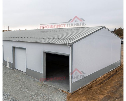 Кровельные сэндвич-панели из пенополиизоцианурата, ширина 1200 мм, толщина 20 мм, 0.5/0.5, RAL9006