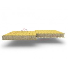 Стеновые сэндвич-панели с наполнителем из минеральной ваты толщиной 150 мм, ширина панели 1160 мм, цвет RAL 1018