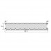 Стеновые сэндвич-панели из пенополиизоцианурата, ширина 1000 мм, толщина 120 мм, 0.5/0.5, RAL 6005