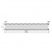 Стеновые сэндвич-панели из пенополистирола, ширина 1160 мм, толщина 175 мм, 0.5/0.5, RAL9003