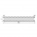 Стеновые сэндвич-панели из пенополистирола, ширина 1200 мм, толщина 175 мм, 0.5/0.5, RAL3005