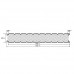 Стеновые сэндвич-панели из пенополиизоцианурата, ширина 1160 мм, толщина 220 мм, 0.5/0.5, RAL9003