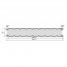 Стеновые сэндвич-панели из пенополиизоцианурата, ширина 1000 мм, толщина 30 мм, 0.5/0.5, RAL5005
