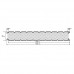 Стеновые сэндвич-панели из пенополиизоцианурата, ширина 1160 мм, толщина 30 мм, 0.5/0.5, RAL8017