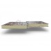 Стеновые сэндвич-панели из пенополиизоцианурата, ширина 1000 мм, толщина 160 мм, 0.5/0.5, кварцевый сланец