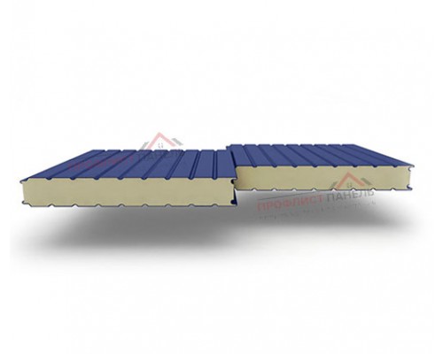 Стеновые сэндвич-панели из пенополиизоцианурата, ширина 1200 мм, толщина 200 мм, 0.5/0.5, RAL5005