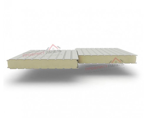 Стеновые сэндвич-панели из пенополиуретана, ширина 1200 мм, толщина 160 мм, 0.5/0.5, RAL7035