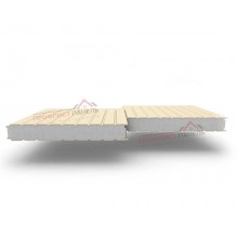 Стеновые сэндвич-панели из пенополистирола, ширина 1000 мм, толщина 80 мм, 0.5/0.5, RAL1015