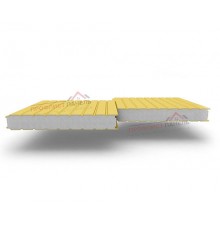 Стеновые сэндвич-панели из пенополистирола, ширина 1000 мм, толщина 80 мм, 0.5/0.5, RAL1018