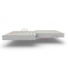 Стеновые сэндвич-панели из пенополистирола, ширина 1000 мм, толщина 150 мм, 0.5/0.5, RAL7047