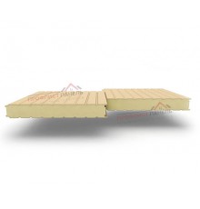 Стеновые сэндвич-панели из пенополиуретана, ширина 1000 мм, толщина 180 мм, 0.5/0.5, RAL1014