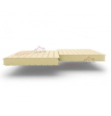 Стеновые сэндвич-панели с наполнителем из пенополиуретана толщиной 50 мм, ширина панели 1000 мм, цвет RAL 1015