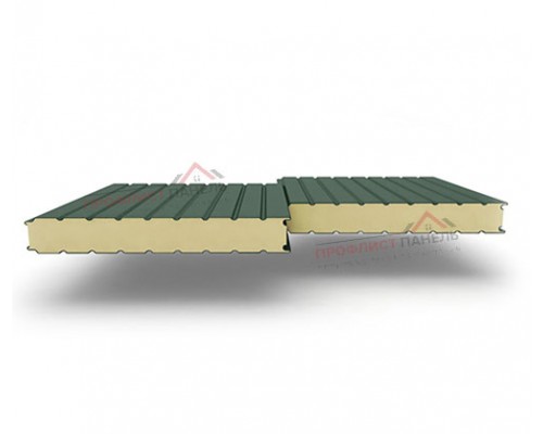 Стеновые сэндвич-панели из пенополиуретана, ширина 1200 мм, толщина 50 мм, 0.5/0.5, RAL6005