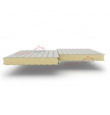 Стеновые сэндвич-панели с наполнителем из пенополиуретана толщиной 50 мм, ширина панели 1190 мм, цвет RAL 7035