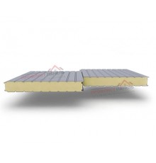 Стеновые сэндвич-панели из пенополиуретана, ширина 1160 мм, толщина 50 мм, 0.5/0.5, RAL9006