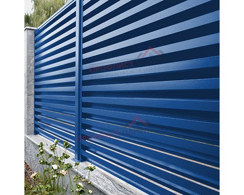 Декоративная накладка на столб жалюзи Milan,Tokyo 0,5 Satin с пленкой RAL 5005 сигнальный синий