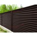 Забор-жалюзи S 58х146 мм, двухсторонний ПЭ, Ral 8017 - 0,45мм