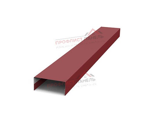Крепежная планка нижняя Texas 0,5 Rooftop Matte RAL 3011 коричнево-красный