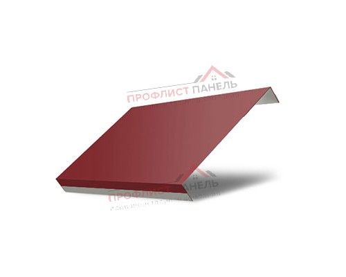Ламель обратная 125 Texas стартовая/финишная для калиток и ворот 0,5 Rooftop Matte RAL 3011 коричнево-красный