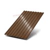Профнастил МП20-1100-0.5 ECOSTEEL Мореный Дуб Профнастил МП20-1100-0.5 ECOSTEEL Мореный Дуб