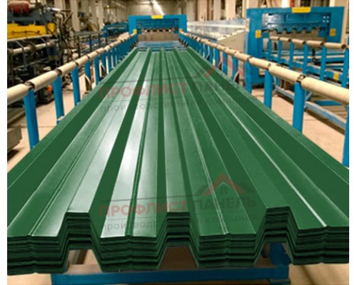 Профнастил Н57-750-0.5 Полиэстер RAL6002 Профнастил Н57-750-0.5 Полиэстер RAL6002