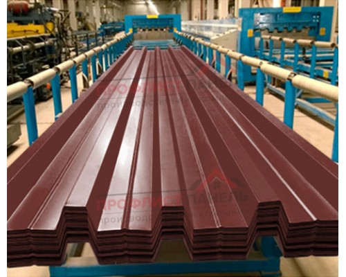 Профнастил Н57-750-0.5 Полиэстер RAL3009 Профнастил Н57-750-0.5 Полиэстер RAL3009
