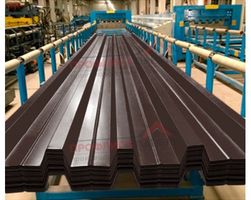 Профнастил Н57-750-0.5 Пластизол RAL8017 Профнастил Н57-750-0.5 Пластизол RAL8017