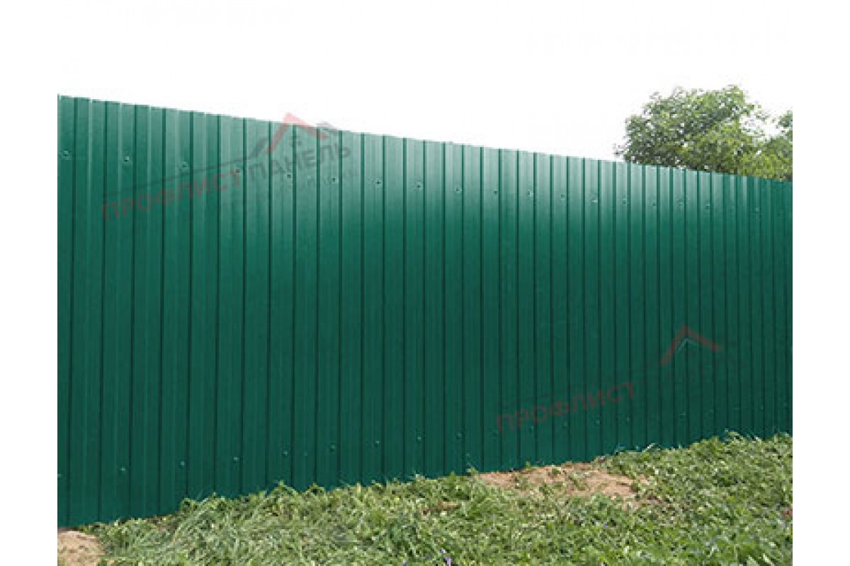 Забор из профнастила с 8 фото