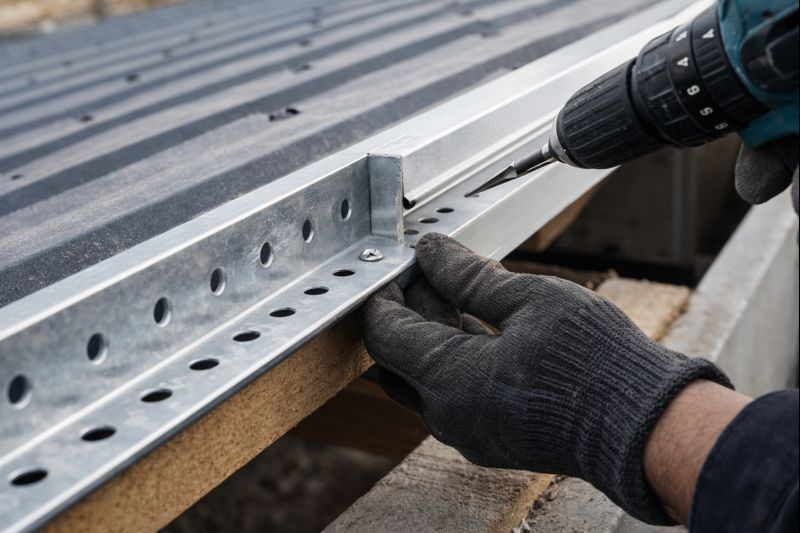 Фото для статьи: поставка/упаковка партии L-образного профиля перфорированного