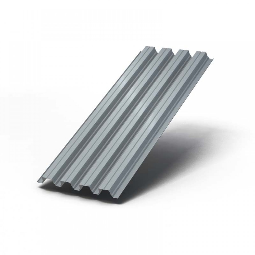 Профнастил Н135 на объекте: общий вид настила