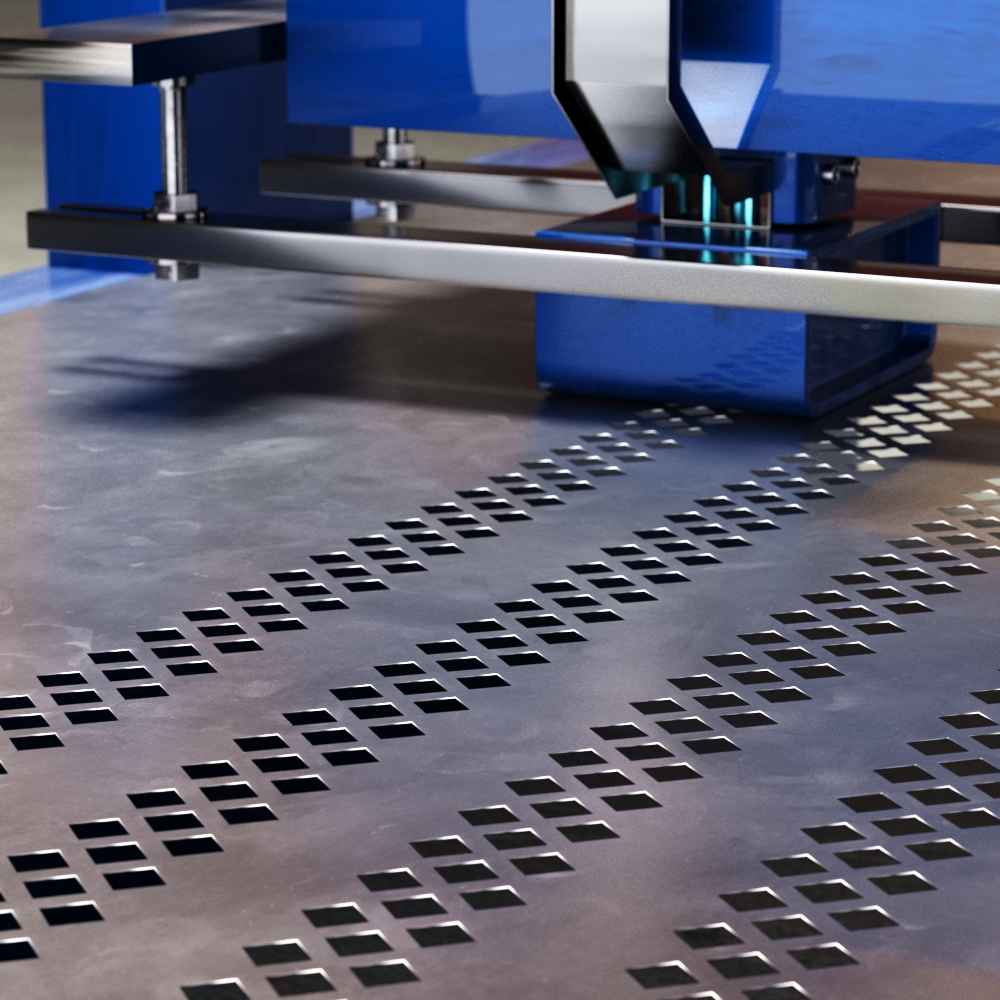 Перфорированный профлист Т-8 оцинкованный